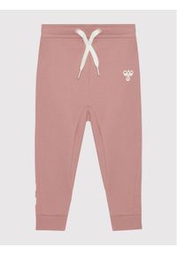Hummel Spodnie dresowe Apple 214164 Różowy Regular Fit. Kolor: różowy. Materiał: bawełna