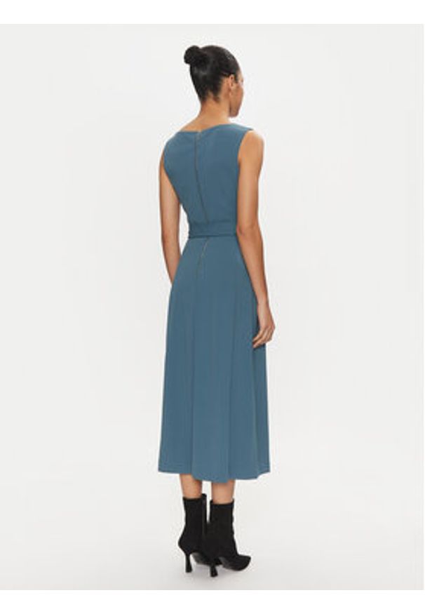 Calvin Klein Sukienka codzienna K20K207895 Zielony Regular Fit. Okazja: na co dzień. Kolor: zielony. Materiał: syntetyk. Typ sukienki: proste. Styl: casual