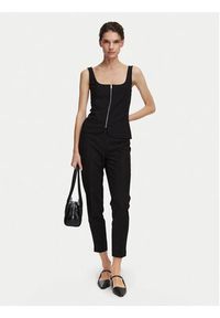 Calvin Klein Top LV044G235G Czarny Regular Fit. Kolor: czarny. Materiał: syntetyk #3