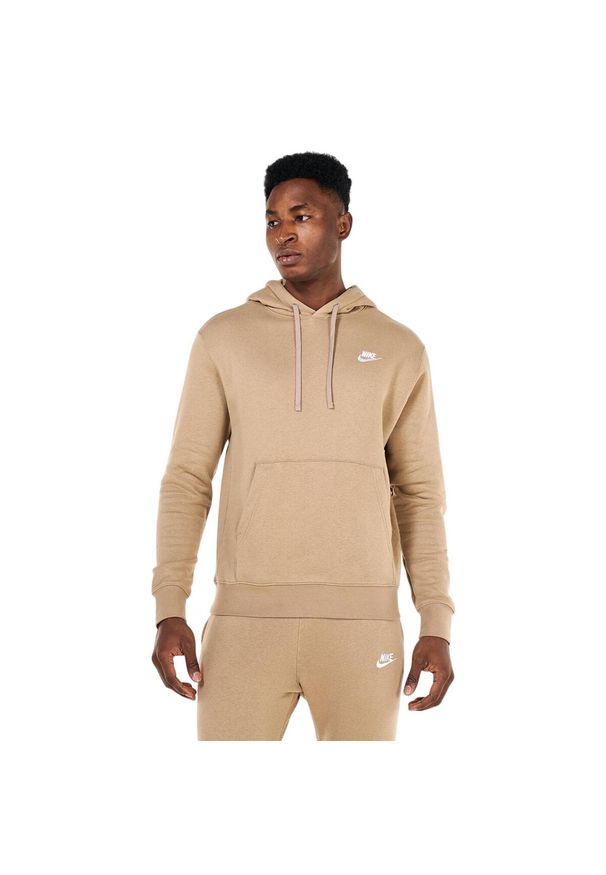 Nike - Bluza Z Polaru Dla Dorosłych Unisex Sportswear Club. Kolor: beżowy. Materiał: polar