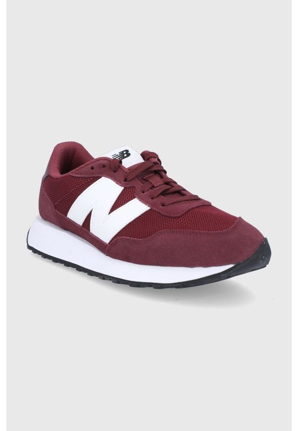 New Balance Buty MS237CF kolor brązowy. Zapięcie: sznurówki. Kolor: czerwony. Materiał: guma
