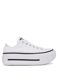 Converse Trampki Chuck Taylor All Star Lift Double Stack Platform A15491C Biały. Kolor: biały. Materiał: materiał. Obcas: na platformie