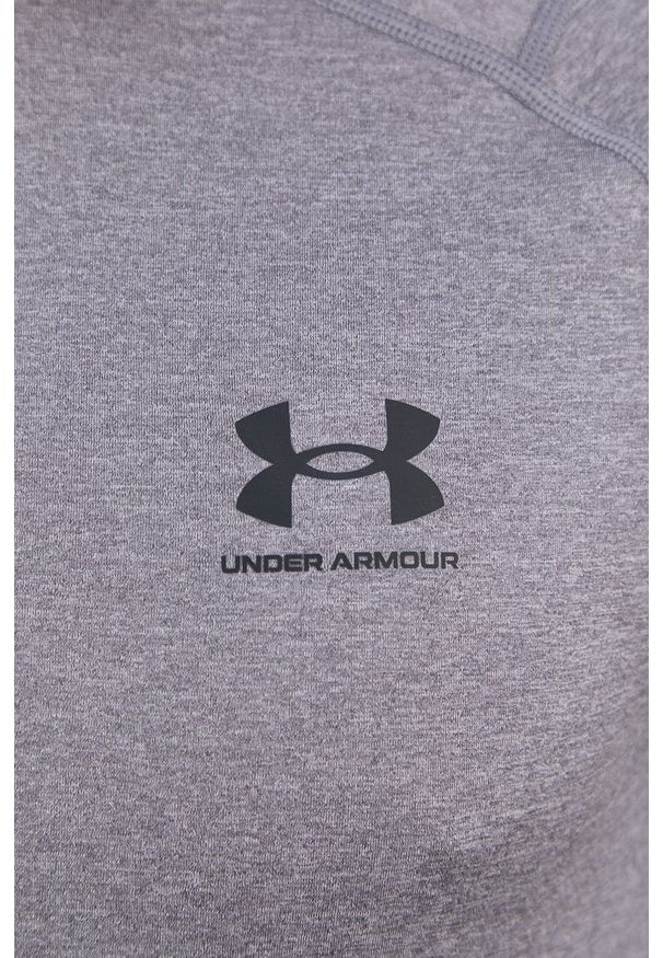 Under Armour - T-shirt. Okazja: na co dzień. Kolor: szary. Materiał: dzianina. Styl: casual