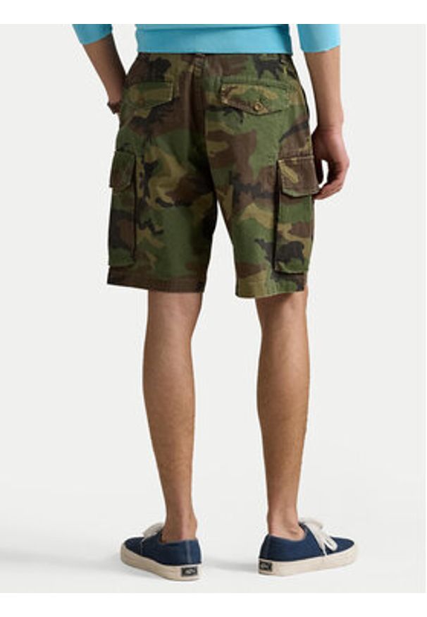 Polo Ralph Lauren Szorty materiałowe 710966288001 Zielony Relaxed Fit. Kolor: zielony. Materiał: bawełna