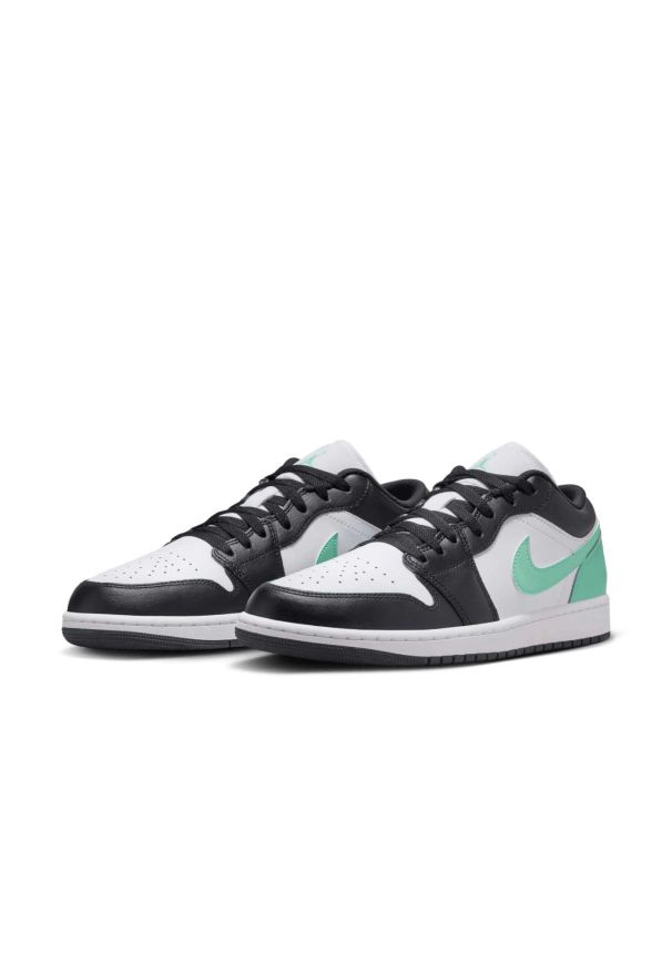 Nike Jordan 1 Low Green Glow Sneakersy damskie. Kolor: biały