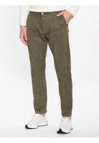 INDICODE Spodnie materiałowe Ville 60-291 Khaki Regular Fit. Kolor: brązowy. Materiał: materiał, syntetyk #1