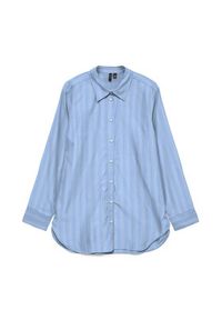 Vero Moda Koszula Elina 10336329 Niebieski Loose Fit. Kolor: niebieski. Materiał: bawełna #5