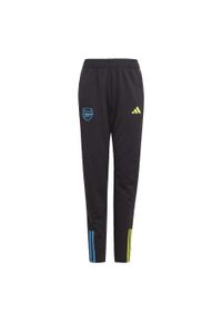 Spodnie do piłki nożnej dla dzieci Adidas Arsenal Tiro 23 Training. Kolor: czarny. Materiał: dresówka, materiał