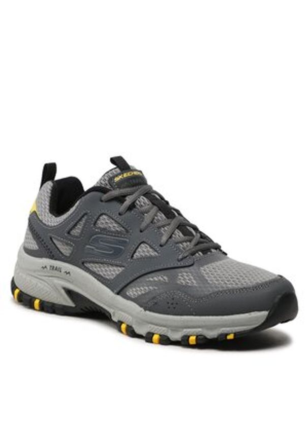 skechers - Trekkingi Skechers - Hillcrest 237265/CCBK Charcoal/Black. Kolor: szary. Materiał: materiał, skóra. Sport: turystyka piesza