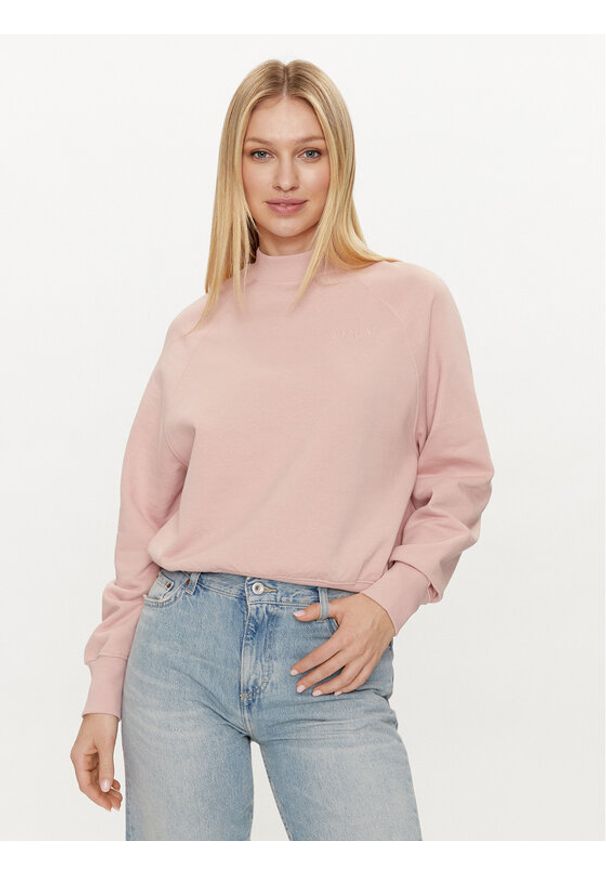 Mustang Bluza Becky 1014239 Różowy Regular Fit. Kolor: różowy. Materiał: bawełna