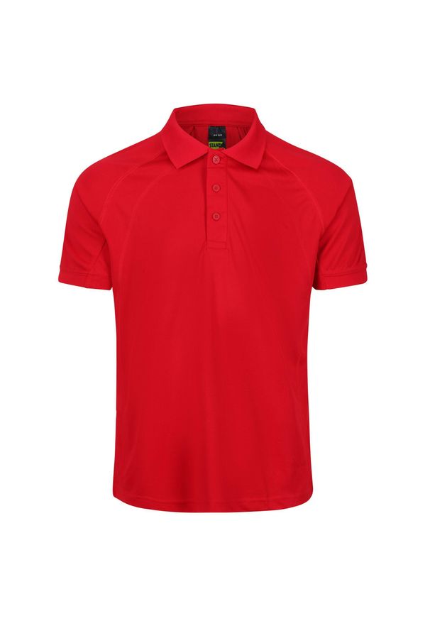 Regatta - Męska Koszulka Polo Coolweave. Typ kołnierza: polo. Kolor: czerwony