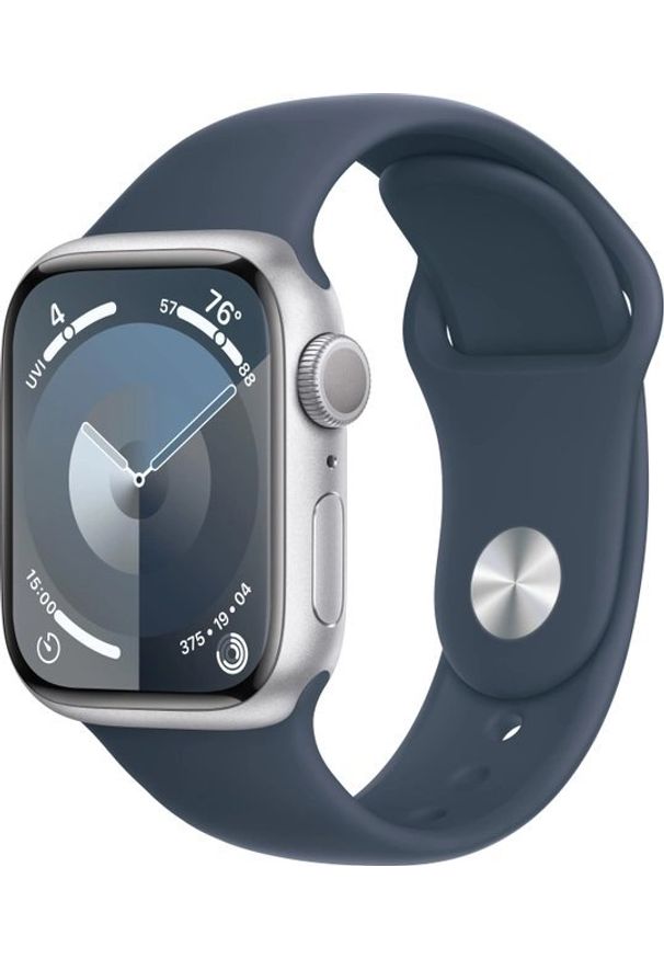 APPLE - Smartwatch Apple Watch 9 41mm GPS Silver Alu Sport M/L Niebieski (MR913QP/A). Rodzaj zegarka: smartwatch. Kolor: niebieski. Styl: sportowy