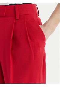 TOMMY HILFIGER - Tommy Hilfiger Spodnie materiałowe Timeless WW0WW48352 Czerwony Straight Fit. Kolor: czerwony. Materiał: syntetyk #3