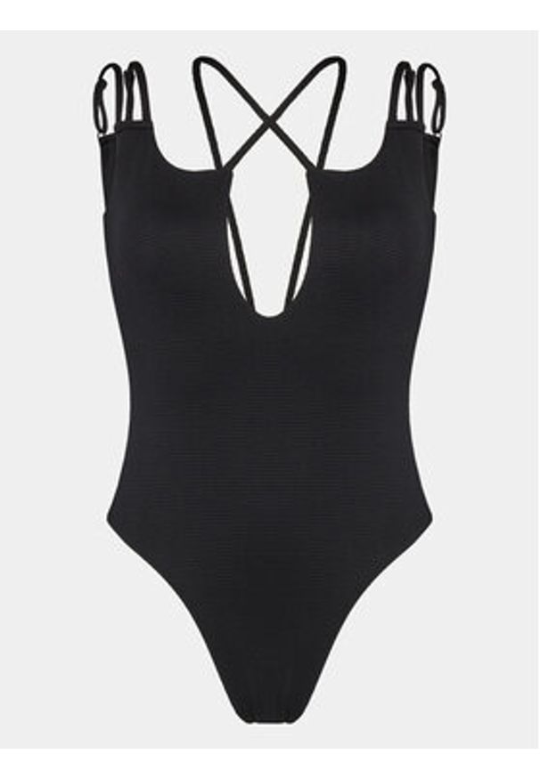 Hugo Strój kąpielowy Red Label Swimsuit 50510824 Czarny. Kolor: czarny. Materiał: syntetyk