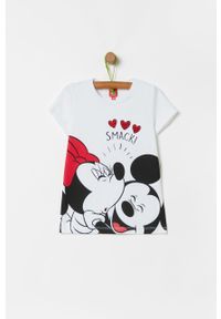 OVS - T-shirt dziecięcy x Disney 104-140 cm. Okazja: na co dzień. Kolor: biały. Materiał: bawełna, dzianina, elastan. Wzór: motyw z bajki. Styl: casual #1