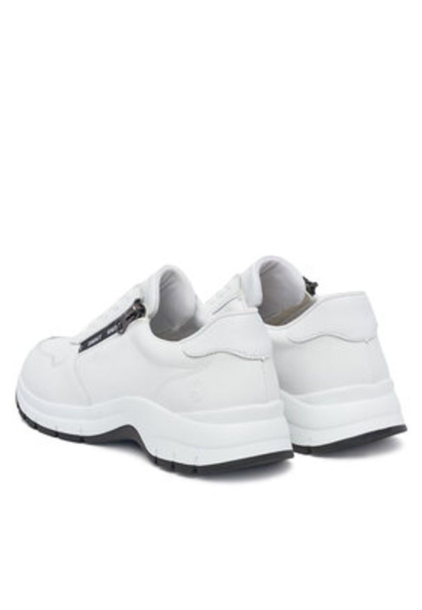 Remonte Sneakersy D0G12-80 Biały. Kolor: biały. Materiał: skóra