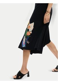 Desigual Sukienka codzienna Leyter 26SWVK50 Czarny Regular Fit. Okazja: na co dzień. Kolor: czarny. Materiał: bawełna. Typ sukienki: proste. Styl: casual #5