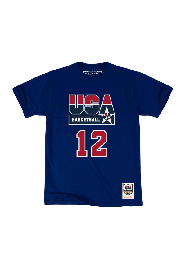 Mitchell & Ness - Koszulka USA name & number John Stockton. Kolor: niebieski. Sport: koszykówka