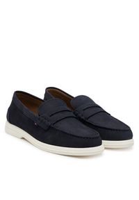 TOMMY HILFIGER - Tommy Hilfiger Mokasyny Nubuck P Loafer FM0FM05350 Granatowy. Kolor: niebieski. Materiał: skóra, nubuk