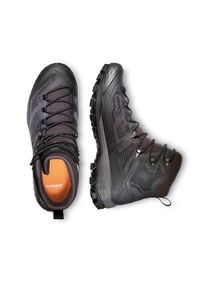 Buty trekkingowe męskie Mammut Ducan High Gtx. Wysokość cholewki: za kostkę. Kolor: czarny. Materiał: materiał, syntetyk. Szerokość cholewki: normalna