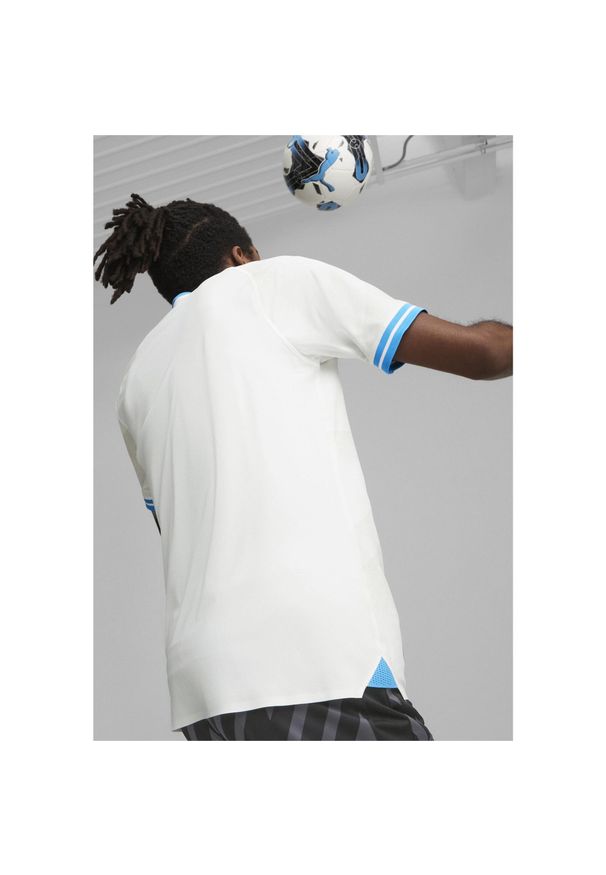 Puma - Męska koszulka domowa Olympique de Marseille 23/24 PUMA. Kolor: biały, wielokolorowy, niebieski
