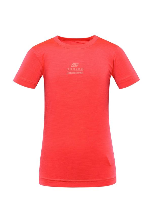 ALPINE PRO - T-shirt dziecięcy Alpine Pro Basiko 128-134 - Oddychający i Wygodny. Kolor: zielony