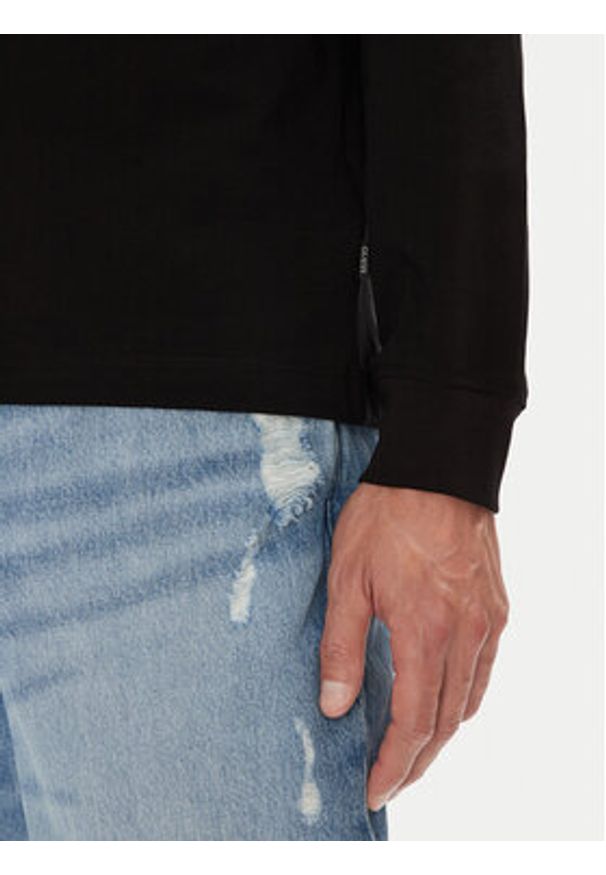 Guess Jeans Longsleeve M5YI03 K8HM0 Czarny Regular Fit. Kolor: czarny. Materiał: bawełna. Długość rękawa: długi rękaw