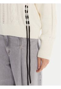 BOSS Sweter C_Fangallo 50545875 Beżowy Regular Fit. Kolor: beżowy. Materiał: bawełna