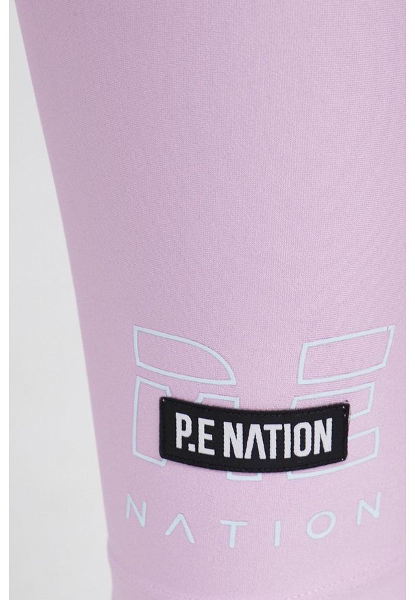 P.E Nation - Legginsy. Kolor: fioletowy. Materiał: dzianina