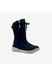quechua - Buty turystyczne śniegowce damskie Quechua SH500 Warm wodoodporne. Kolor: niebieski. Materiał: materiał. Sezon: zima. Styl: sportowy