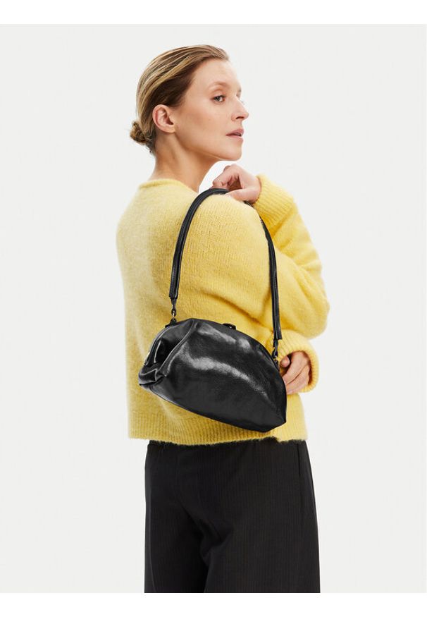 BALAGAN - Balagan Torebka Hug L Czarny. Kolor: czarny. Materiał: skórzane