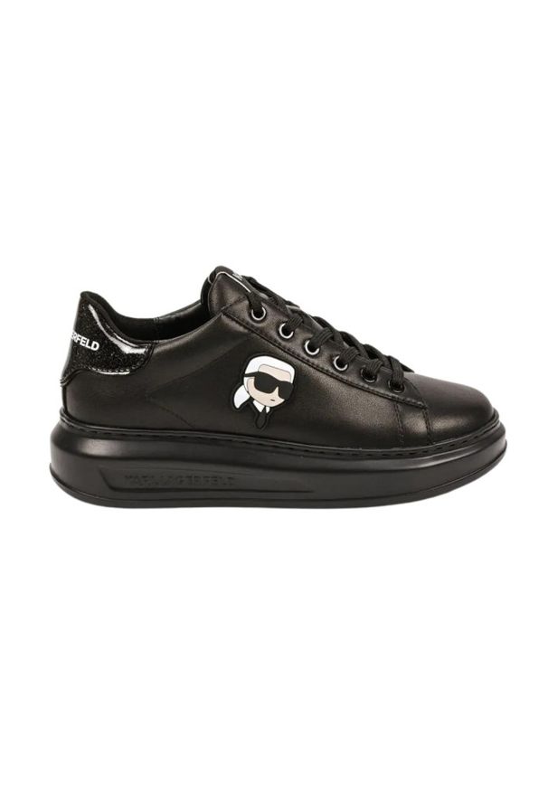 Karl Lagerfeld - KARL LAGERFELD Czarne sneakersy KAPRI Karl NFT Lo Lace, Rozmiar 41. Kolor: czarny