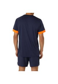 Koszulka treningowa męska Asics Court Ss Top. Kolor: wielokolorowy. Długość rękawa: krótki rękaw. Długość: krótkie