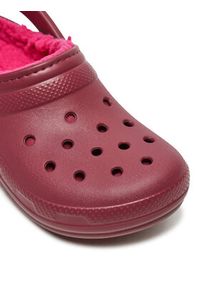 Crocs Klapki Classic Lined Clog 203591 Bordowy. Kolor: czerwony #3