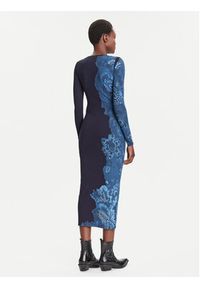 Desigual Sukienka codzienna Limbani 25WWVK31 Granatowy Slim Fit. Okazja: na co dzień. Kolor: niebieski. Materiał: wiskoza. Typ sukienki: proste. Styl: casual #4