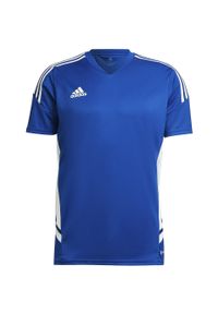 Adidas - Koszulka męska adidas Condivo 22 Jersey. Kolor: wielokolorowy, biały, niebieski. Materiał: jersey