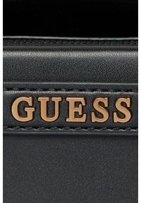 Guess - GUESS Czarna torebka Sestri Logo Luxury. Kolor: czarny. Materiał: skórzane #4