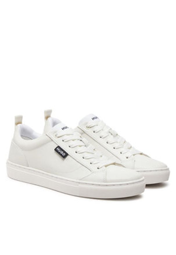 Hugo - HUGO Sneakersy Morrie 50536634 10263296 01 Biały. Kolor: biały. Materiał: skóra