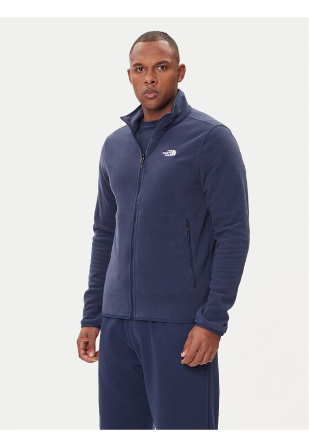 The North Face Polar Glacier NF0A8D0R Granatowy Regular Fit. Kolor: niebieski. Materiał: syntetyk