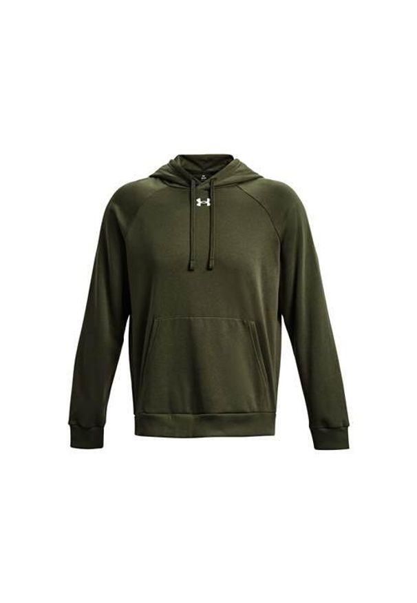 Bluzy treningowa męska Under Armour Ua Rival Fleece Hoodie. Typ kołnierza: kaptur. Kolor: wielokolorowy, czarny, zielony. Sport: fitness