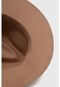 Guess kapelusz wełniany kolor brązowy wełniany. Kolor: brązowy. Materiał: wełna #3