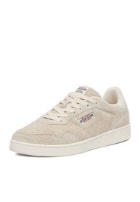 Guess Jeans Sneakersy EO-XL250041 Beżowy jasny. Kolor: beżowy. Materiał: skóra, zamsz #7