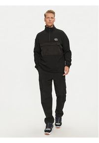 Colourwear Bluza Bloc Half Zip 7010253 Czarny Regular Fit. Kolor: czarny. Materiał: bawełna