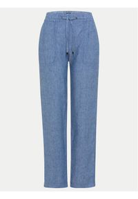 Olsen Spodnie materiałowe 14002162 Niebieski Regular Fit. Kolor: niebieski. Materiał: len #1