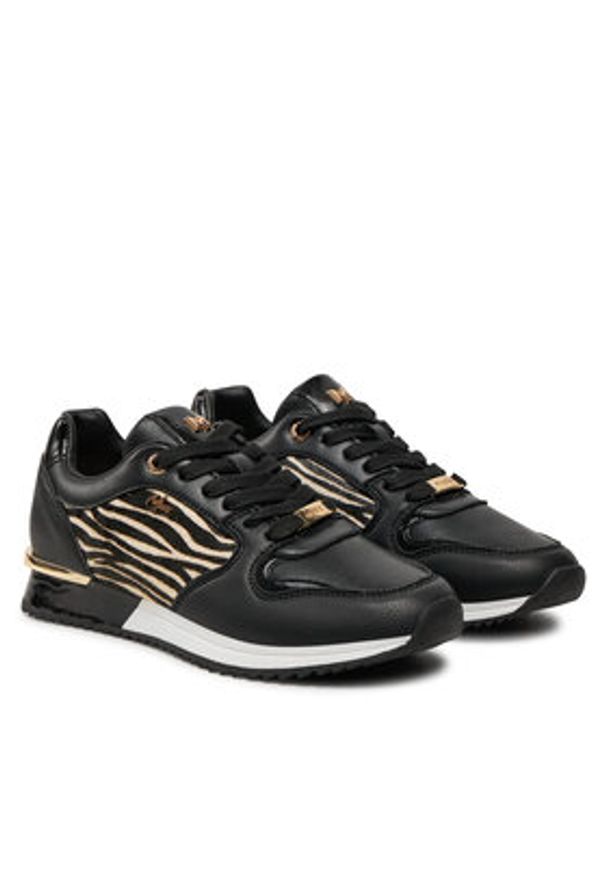 MEXX Sneakersy MI001008343W Czarny. Kolor: czarny. Materiał: skóra