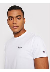 Pepe Jeans T-Shirt Original Basic 3 N PM508212 Biały Slim Fit. Kolor: biały. Materiał: bawełna #3