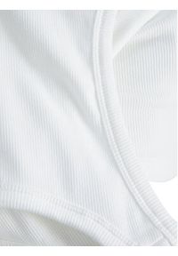 JJXX Top Flora 12200400 Biały Slim Fit. Kolor: biały. Materiał: bawełna