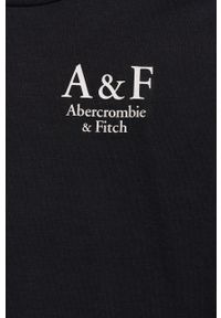 Abercrombie & Fitch piżama dziecięca kolor czarny gładka. Kolor: czarny. Długość: długie. Wzór: gładki #4