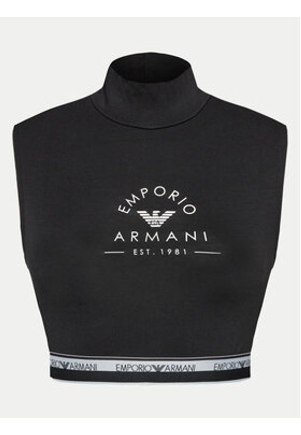 Emporio Armani Underwear Top 164430 4R227 00020 Czarny Slim Fit. Kolor: czarny. Materiał: bawełna