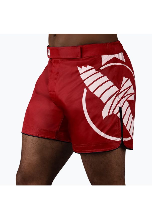HAYABUSA - Spodenki treningowe męskie Hayabusa Icon Mid-Thigh MMA. Kolor: czerwony